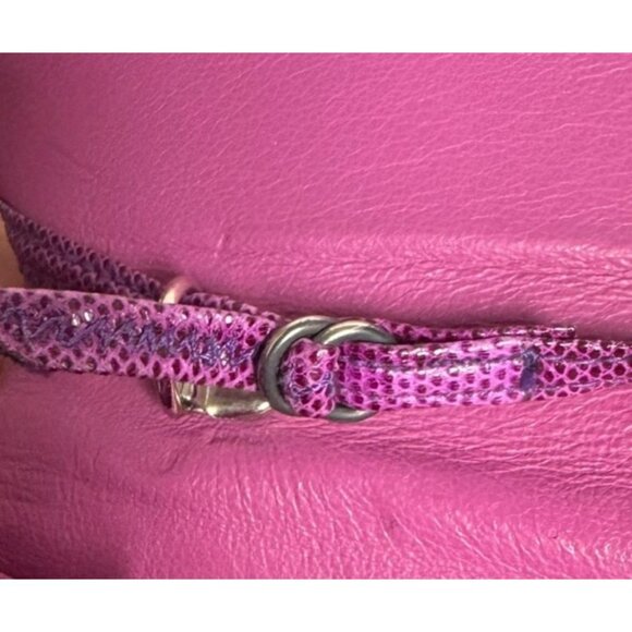 Judith Jack Karung Snakeskin Shoulder Bag Purple Marcasite Art Deco Crossbody - Picture 8 of 11